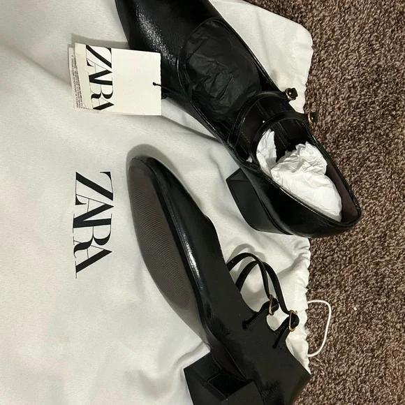 Zara Black Heeled Women's Shoes Rare Edition - Picture 2 of 4